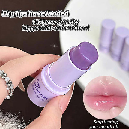 Cappuvini Grape Lip Balm Solid Color Moisturizing Hydrating Students Affordable Lip Care Autumn and Winter Anti-Cracking Essential