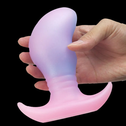 Glow in The Dark Colorful Silicone Buttocks Butt Plug Soft Women's Gay Men Prostate Massager