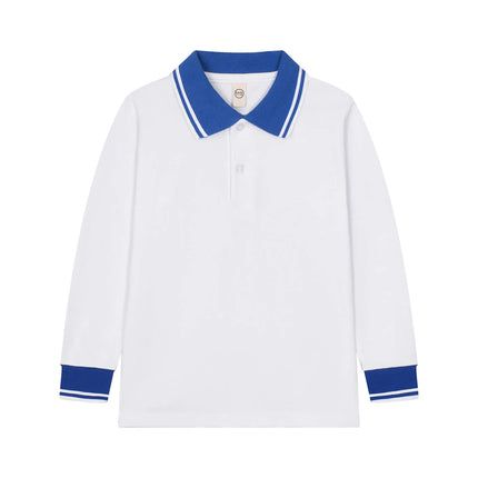 Kids T-Shirt Baby Boys Toddler Polo Shirts For Children's Clothing Boys Clothes Cute Korean Polos Striped White Blue Summer Tops