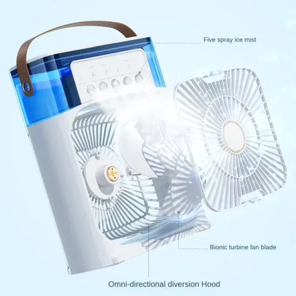 Lenovo Portable Humidifier Fan Air Conditioner Household Small Air Cooler Hydrocooling Air Adjustment For Office 3 Speed Fan New