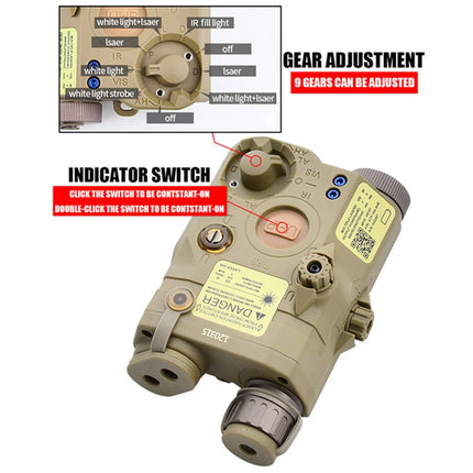 PEQ15 PEQ UHP Surefire M300 M600 Red Green Blue Nylon Flashlight LED Strobe laser AXON Dual Pressure Switch Accessories