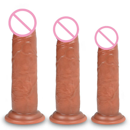 SML Realistic Big Dildo for Women Beginners Skin Sliding Foreskin Anal Vaginal Stimulation Penis Sex Toys Penis Suction Cup 18+
