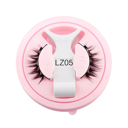 Lanjinglin Magnetic Eyelashes 1 Pair Natural Faux Mink Lashes Reusable False Eyelashes Tweezer Set Eyelash Extension Makeup Tool