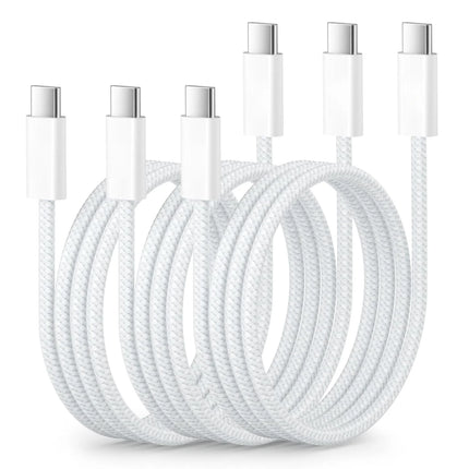 3-Pack 60W USB C to USB C Cable, Type C to Type C Cable,Fast Charging Cable for iPhone 17 16 15 Pro Plus Pro Max Air，for Galaxy
