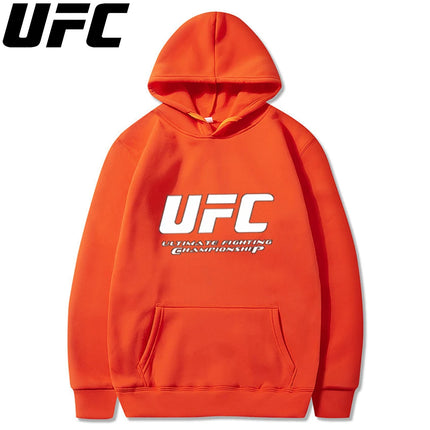 UFC Men's and Women's Solid Color Pocket Hoodies Sports Fitness Sweatshirts Fashionable Casual Pullovers Multi Color sweat