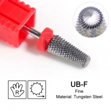 Tapered Barrel Nail Drill Bits Carbide Nails Grinding Head Milling Cutter 4XC Hard Soft Gel Removal Polishing DIY Tools