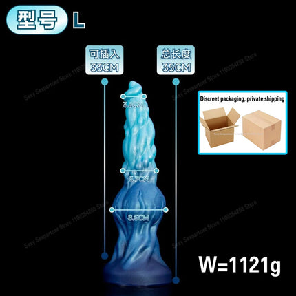 Huge Long Anal Plug/Dildo Monster Alien Large Butt Plug Silicone Suction Cup Anal Dilator G-Spot Sex Toys For Women Men Ass Toys