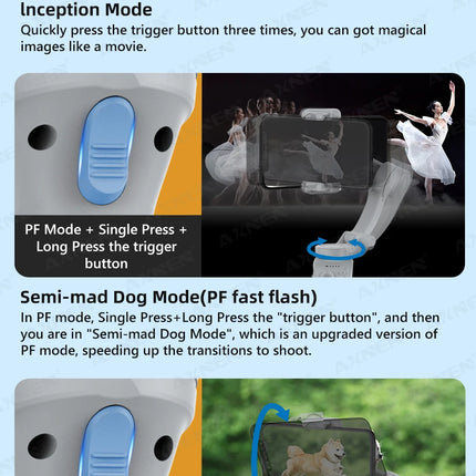 Handheld 3-Axis Gimbal Stabilizer for Smartphone, for iPhone Cellphone Record Video Vlog Phone Anti-Shake with Fill Light