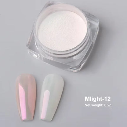 Aurora Mirror Glitter Nail Art Powder Ice Chameleon Rubbing Pigment Dust Sparkly Charm Nails Design Accessory DIY Decorations