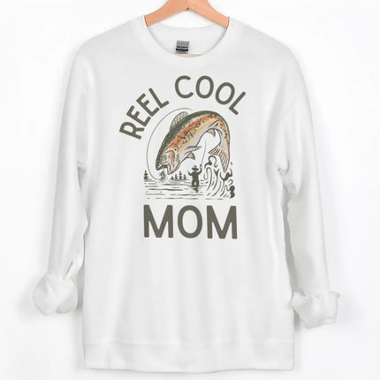 Reel Cool Dad/Mom Vintage Style Sweatshirt Men Women Fishing Lover Gifts Y2K Hoodies Long Sleeve Couple Matching Sweatshirts
