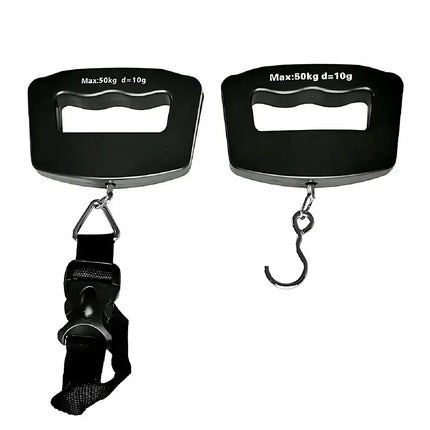 50kg/110lb Portable Scale LCD Digital Luggage Suitcase Scale Handled Travel Baggage Bag Fish Weighting Hook Hanging Scales