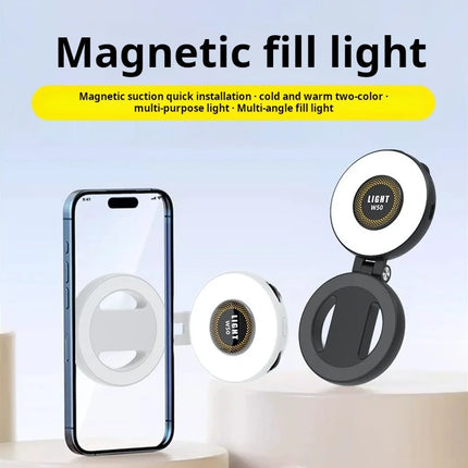 Magnetic Selfie Light LED Fill Light Compatible For Magsafe,ravel, Desktop, Selfies, Video, Makeup/Photography/TikTok/Zoom Calls