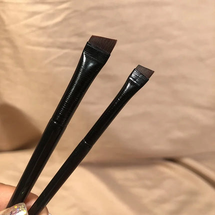 New 2 pieces/set eyebrow contour brush eyebrow eyeliner brush portable small angle eyebrow brush female makeup tool