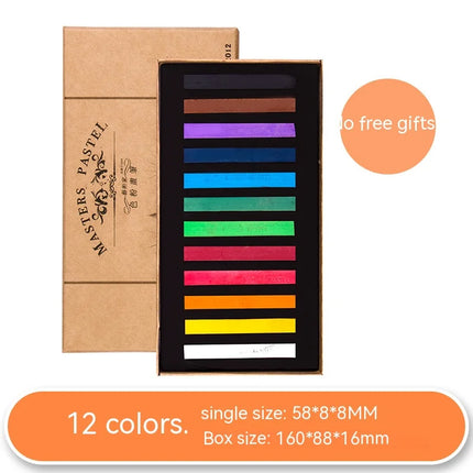 Artist Chalk Stick Set 12/24/36/48 Color Soft Dry Pastel Professional Coloring Pen Crayon Brush Beginner Art Painting Stationery
