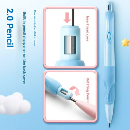 2mm Mechanical Pencils Set Carpenter Drafting HB Pencil 2.0 mm for Drawing Writing Sketching Kawaii School Supplies