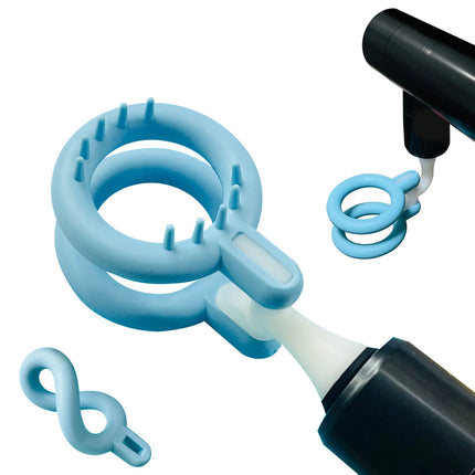 Men's vibrating masturbator Massage gun head soft silicone attachments Adult sexual products Male sex toy fascia gun for penis
