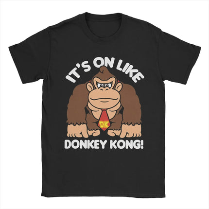 Donkey Kong T Shirt For Men Women 100%Cotton Clothes Novelty  Video Game Round Neck Short Sleeve