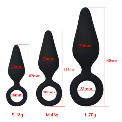 Ring Anal Plug Butt Anal Anal Sex toys 3 Sizes  for choice Drop shipping