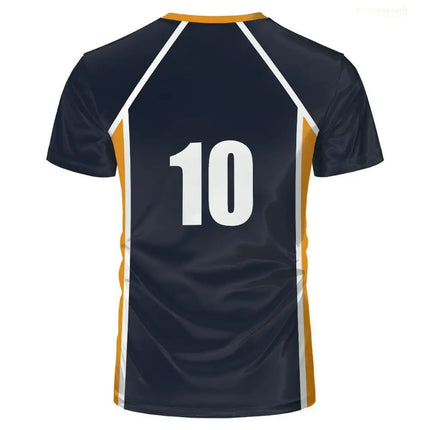 Anime Haikyuu Role Play Jersey Karasuno High School Volleyball Club Hinata Shoyo Kageyama Sportswear Jersey Unisex Crew Neck Top