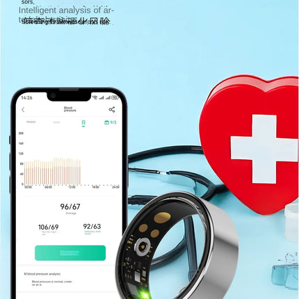 New Heart Rate Sleep Blood Oxygen Monitoring Adding Friends Remote Care Exercise Step Counting Photography Smart Ring Hot 2026