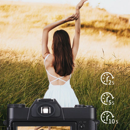4K HD Professional Digital Camera Camcorder WIFI Webcam Wide Angle 16X Digital Zoom 48MP Photography 3 Inch Flip Screen Recorder