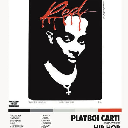 Popular Hip Hop Singer Album Covers Posters and Prints Canvas Printing Modern Wall Art Picture for Bedroom Home Decor Fans Gifts