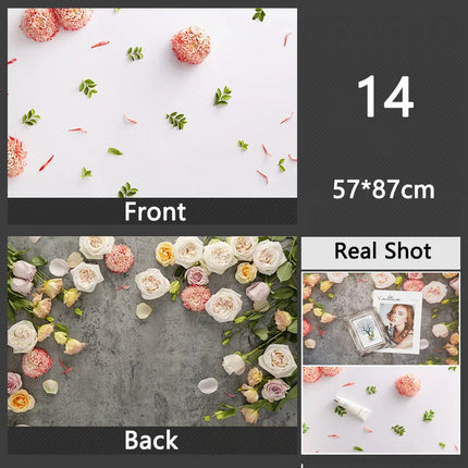 3D Double Sided Photography Backdrops 57*87cm Photos Background Props Product Food Photo Decoration Accessories Wallpaper