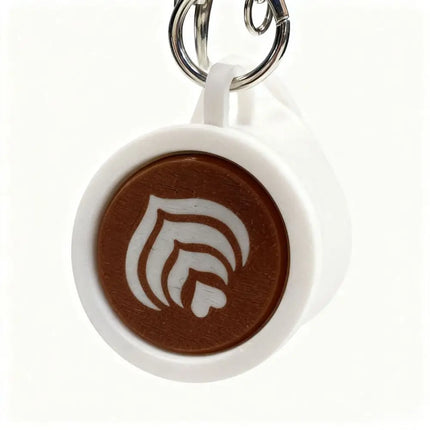 Funny 3D Printed Clicker Key Chain Simulation Sensory Finger Button Pendant Food Funny Fidget Coffee Calming Keychain Kids