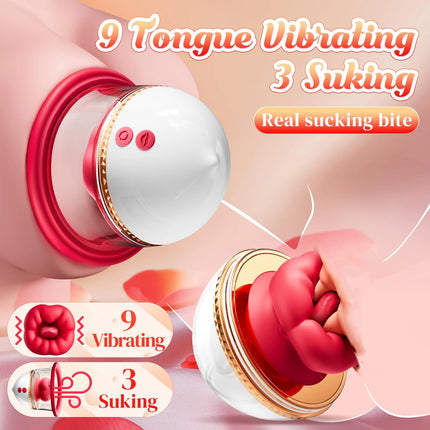 Portable Breast Sucking Massager with Lick Suction Clitoris Bite Vibrator Women Pleasure Sexual Toy for Female Sexual Wellbeing