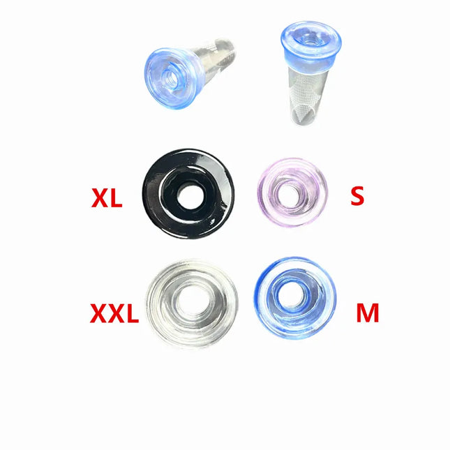 Silicone Vacuum Seals for 1.8"-3.5" Penis Pump Cylinders | Many Soft Silicone Replacement Options