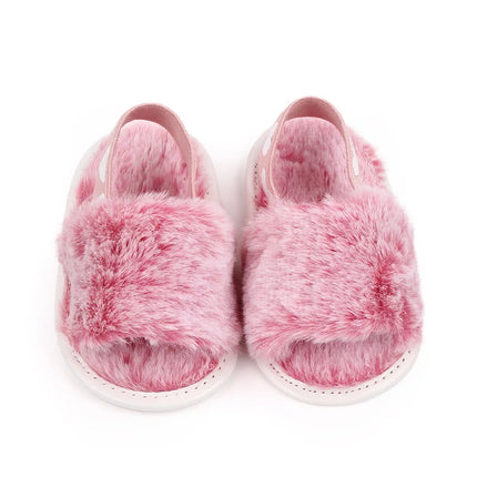 Fashion Faux Fur Baby Shoes For Newborn Spring Winter Cute Infant Toddler Baby Boys Girls Shoes