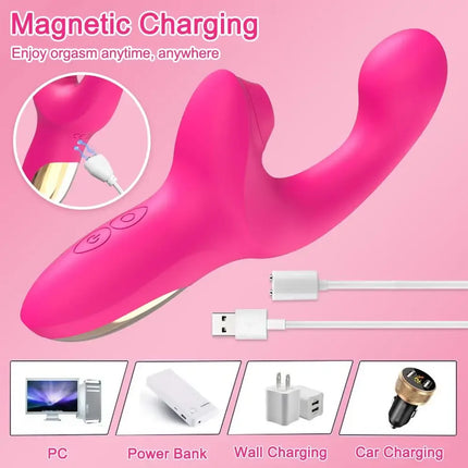 Powerful G Spot Vibrator 20 Speeds Clitoris Sucking Vacuum Stimulator Dildo Female Masturbator Finger Massager Sex Toy For Women