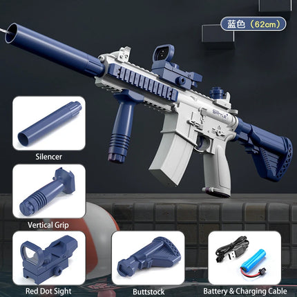 M416 Large Capacity Electric Water Gun Fully Automatic Shooting Toy Summer Water Gun Battle Beach Outdoor Entertainment ChildToy