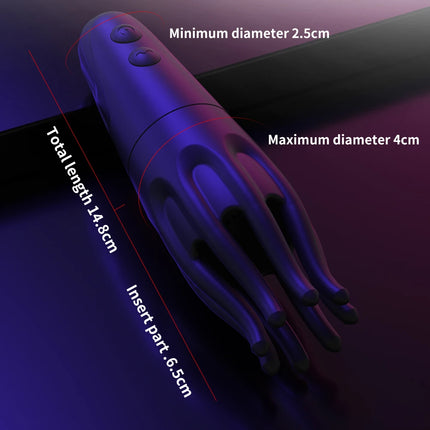 Penis Trainer Electric Shock Male Masturbator Penis Vibrator 10 Vibrating Modes Male Stroker 360°Wrapped Adult Sex Toys for Men
