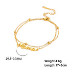 Double Chain Gold / 17-22cm