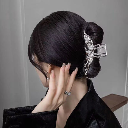 2024 New Vintage Ribbon Bow Hair Claws Exquisite Metal Hair Clip Clasp Hairpins For Women Hair Accessories Barrettes Shark Clips
