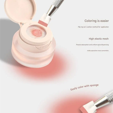 1Jar Cushion Patting Gel Polish Ombre Black White Peach Pat Pat Gel Nail Polish Drawing Liner French Nail Cushion Gradient Gel