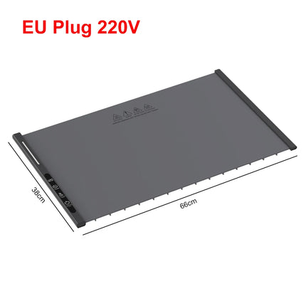 Electric Warming Tray Food Warmer Mat Foldable Table Plate Warmer Food Fast Heating Portable Electric Warming Tray 8 Tem Setting