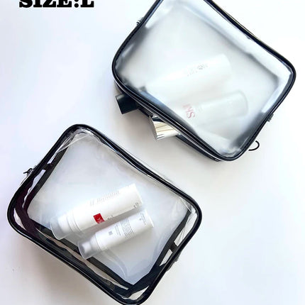 20Custom Waterproof Storage Bag Portable Cosmetic Pvc Bag  Handbag Toiletry Bag Minimalist Transparent Makeup Bag Travel Washbag