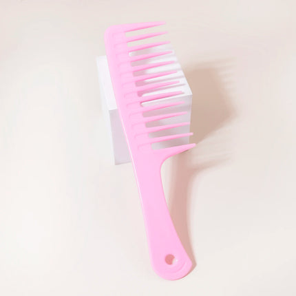 1pc Detangling Comb Professional Handle Cutting Hairdressing Comb Styling Barber Tooth Comb Travel，Special for real hair wigs