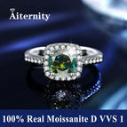 1.0ct with box / FB-Green Moissanite