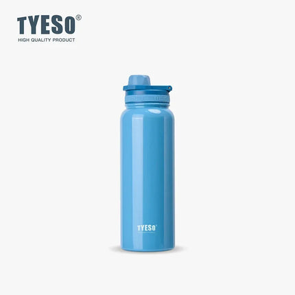 TYESO Stainless Steel Thermal Water Bottle Portable Tumbler Sport Vacuum Flask Keeps Cold and Heat Thermal Mug Car Insulated Cup