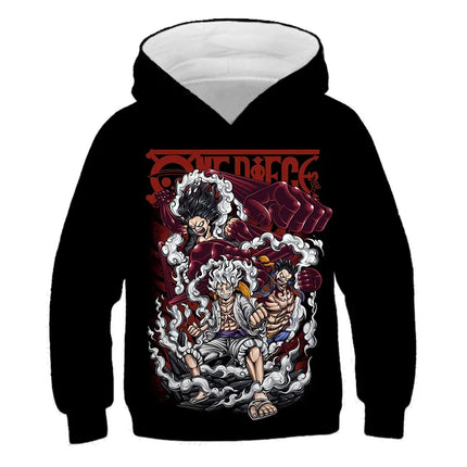 One Piece Kids Hoodie Sweatshirt One Piece Boys Girls 3D Printing Sport Sweater Cosplay Costume Children Pullovers Tops