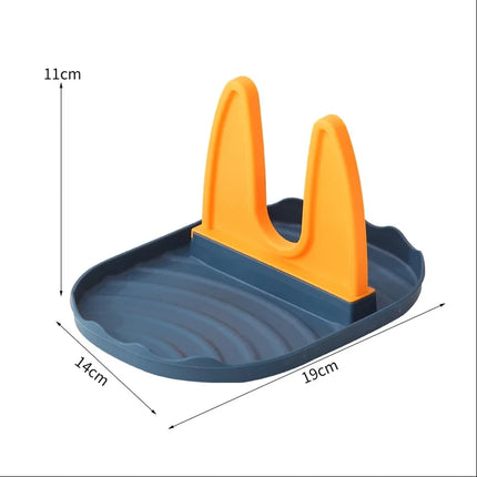 Household Plastic Pot Lid Rack Multi-Functional Pot and Spatula Rack Kitchen Storage Rack Stove Storage Rack