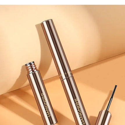 Silk Fiber Matte Mascara Makeup Ultra-Fine Brush Lengthens Eyelashes Waterproof Fast Dry Brown Black Curling Mascara Comestic