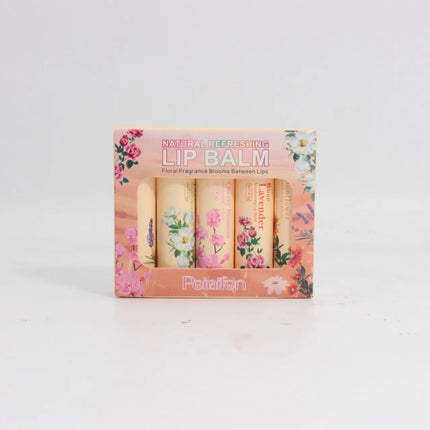 5pcs Lip Balm Set Rose Chrysanthemum Fragrance Moisturizing Lip Mask Lip Care Autumn and Winter Moisturizing Lips Hydrating