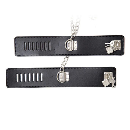 Sex Games for Adults Tools Leather Neck Collar Handcuffs Ankle Cuffs Erotic BDSM Bondage Restraints Sex Toys For Couples