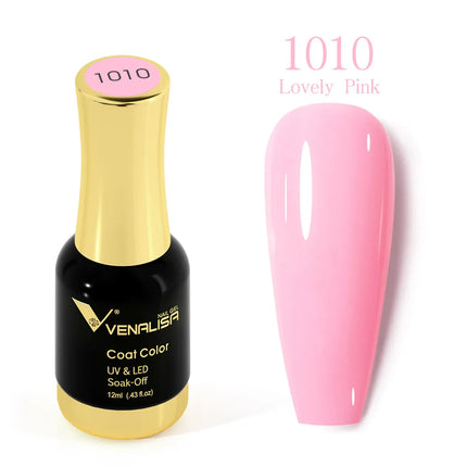 VENALISA 12ml Fabulous Pink Nails Crystal Lacquer CANNI Nail Art Glitter Pearl Diamonds Soak off Platinum UV LED Gel Nail Polish