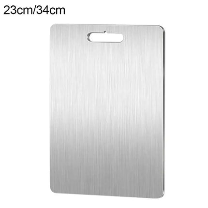 Cutting Boards for Kitchen Stainless Board 304 Steel Thickened Double Sided Food Grade Portable Fruit Meat Chopping