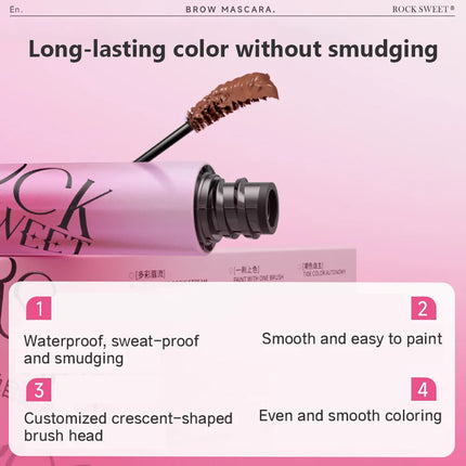 ROCK SWEET Velvet Mist Eyebrow Dye Cream Quick-drying Waterproof Natural Non-smudge Easy-to-color Eyebrow Tint For Beginner